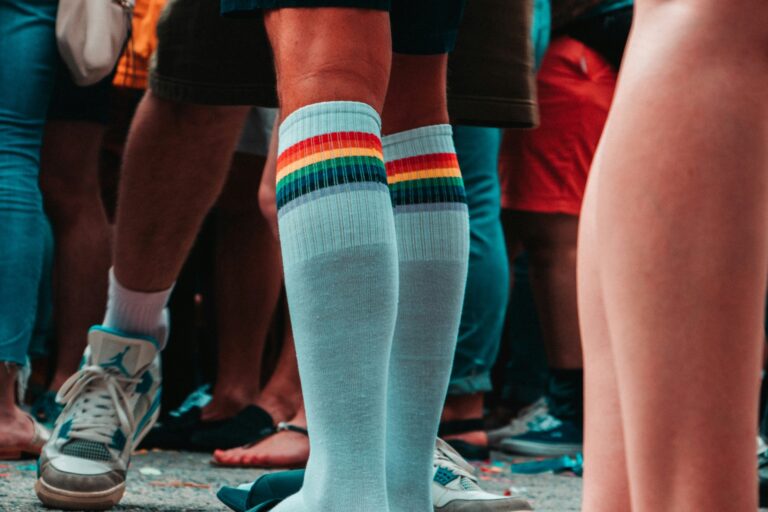 Putting on compression socks